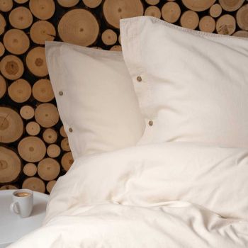 Kokvilnas gultasveļa PURE ECO LINE Beige, 200x220, 70x80 cm|200 x 220 cm|TavsSapnis