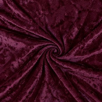 Plāns samts, ar burzījuma efektu, Bordo Purple|Audumi|TavsSapnis