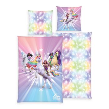 Divpusējas gultas veļas komplekts Unicorn, 140x200, 70x90 cm|Bērnu gultas veļa|TavsSapnis
