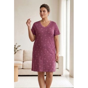 Plus izmēra kokvilnas naktskrekliņš Kamila, 4XL izmērs|Naktsveļa un pidžamas|TavsSapnis