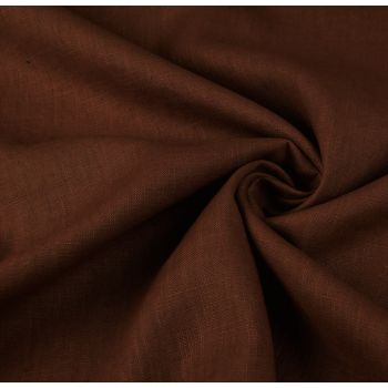 Mīksts mazgāts lins Orange Brown|Audumi|TavsSapnis