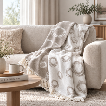Kokvilnas pleds Fashion Collection Latte, 150x200 cm|Gultas veļa|TavsSapnis