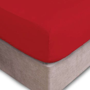 Trikotāžas palags ar gumiju, sarkans, 200x220 cm|Gultas veļa|TavsSapnis