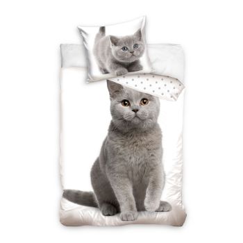 Gultas veļas komplekts Kitty, 140x200, 65x65 cm|Bērnu gultas veļa|TavsSapnis
