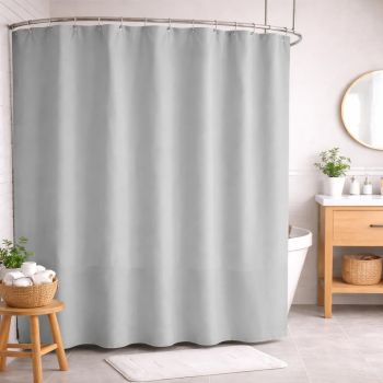 Dušas aizkars Grey, 180x180 cm|Mājas preces|TavsSapnis