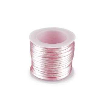 Virve satīns pink, 2mm (10m)|Audumi|TavsSapnis