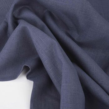 Mīksts mazgāts lins Indigo Blue|Audumi|TavsSapnis