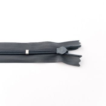 Slēpts rāvējslēdzējs tumši pelēks, 60 cm|Audumi|TavsSapnis
