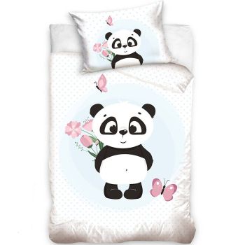 Divpusēja gultasveļa Panda, 90x120, 40x60 cm|90x120 cm|TavsSapnis