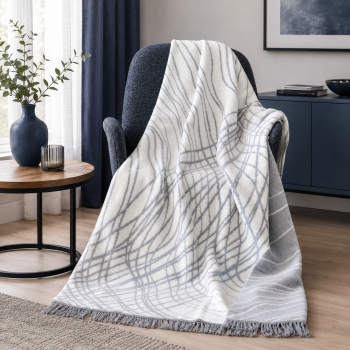Kokvilnas pleds Fashion Collection Mist, 150x200 cm|Gultas veļa|TavsSapnis