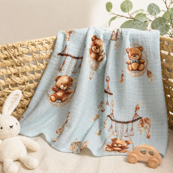Marles autiņš Teddy Bear, 65x75 cm|Gultas veļa mazuļiem|TavsSapnis