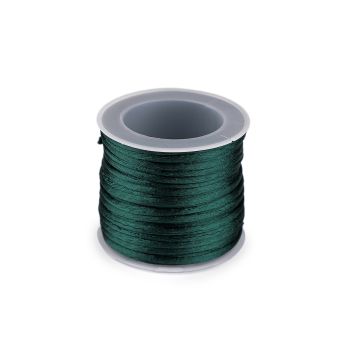 Virve satīns dark green, 2mm (10m)|Audumi|TavsSapnis