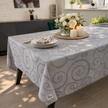 Grezns velūra galdauts  Grey Style, 140x250 cm|Mājas preces|TavsSapnis