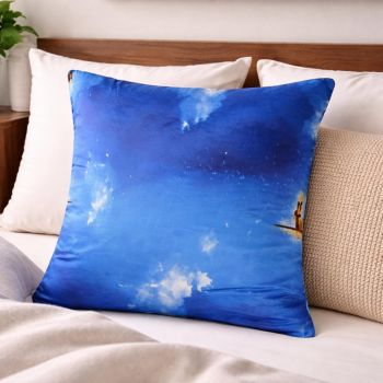 Kokvilnas spilvendrāna ar rāvējslēdzēju Debesis, 70x80 cm|Gultas veļa|TavsSapnis