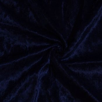 Plāns samts ar burzījuma efektu Dark blue|Audumi|TavsSapnis