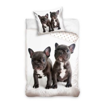 Gultas veļas komplekts Puppy, 140x200, 65x65 cm|Bērnu gultas veļa|TavsSapnis