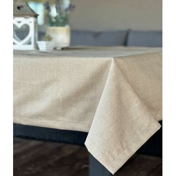 Āra galdauts ar UV aizsardzību Linen Sand, 155x190 cm|Mājas preces|TavsSapnis