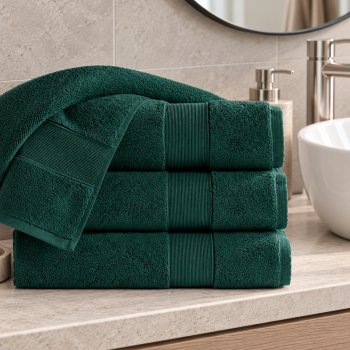 Kokvilnas dvielis Rocco Dark Green, 50x90 cm|Mājas tekstils|TavsSapnis