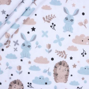 Kokvilnas audums gultasveļai, Mežs|Audumi|TavsSapnis