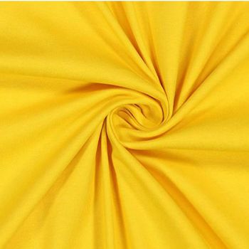 Kokvilnas trikotāža (džersijs) dzeltenas krāsas|Audumi|TavsSapnis