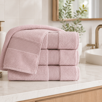 Kokvilnas dvielis Rocco Pink, 50x90 cm|Mājas preces|TavsSapnis