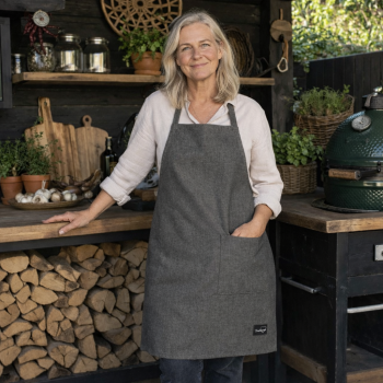 Ūdensnecaurlaidīgs priekšauts Dark Grey Melange, S/M|Mājas preces|TavsSapnis