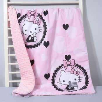 Maigi minky pleds Hello Kitty, 70x100 cm|Mēreni silti|TavsSapnis