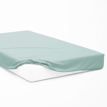 Trikotāžas palags ar gumiju, izturēta piparmētra, 120x200 cm|Gultas veļa|TavsSapnis
