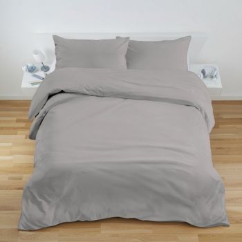 Satīna gultas veļas komplekts Pelēks, 220x240, 50x70 cm|220 x 240 cm|TavsSapnis