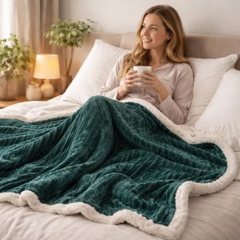 Plīša pleds Fabio, 200x220 cm|Gultas veļa|TavsSapnis