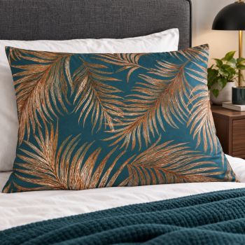 Kokvilnas spilvendrāna ar rāvējslēdzēju Palm, 50x70 cm|50 x 70 cm|TavsSapnis