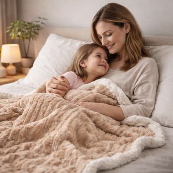 Plīša pleds Tumo, 200x220 cm|Gultas veļa|TavsSapnis