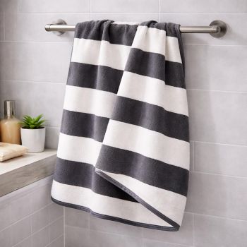 Dvielis Grey Stripes, 70x140 cm|Mājas preces|TavsSapnis