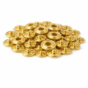 Skavas piešūšanai zelts, 10mm (6 gab.)|Spiedpogas|TavsSapnis