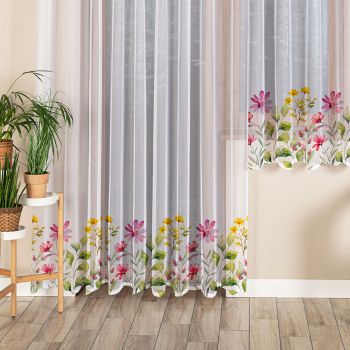 Žakarda aizkari Colourful flowers|Aizkari|TavsSapnis