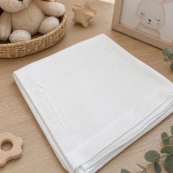 Flaneļa autiņi balti, 70x80 cm (Broks)|Gultas veļa mazuļiem|TavsSapnis