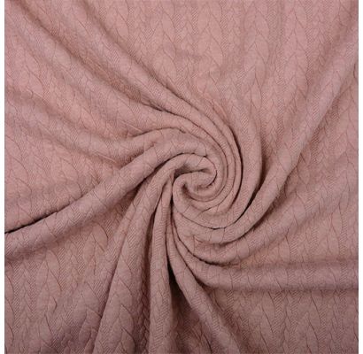 Krāšņa teksturēta trikotāža Pelnu rozā, 0.55x1.50m|Audumi|TavsSapnis