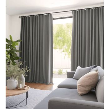 Mērāmi nakts aizkari  Super Soft Chenille Dimout, augstums 275 cm|Aizkari|TavsSapnis
