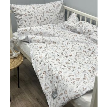 Kolekcija kokvilnas gultasveļa Mini Safari, 100x135, 40x60 cm|100x135 cm|TavsSapnis