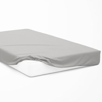 Trikotāžas palags ar gumiju, pelēks, 90x200 cm|Gultas veļa|TavsSapnis