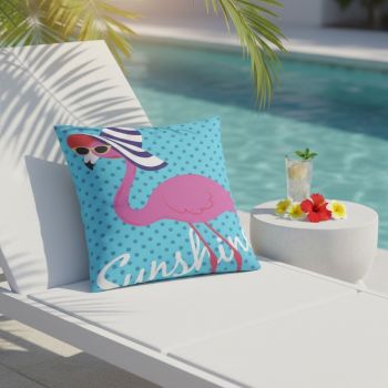 Dekoratīvs spilvena pārvalks Flamingo, 45x45 cm|Gultas veļa|TavsSapnis