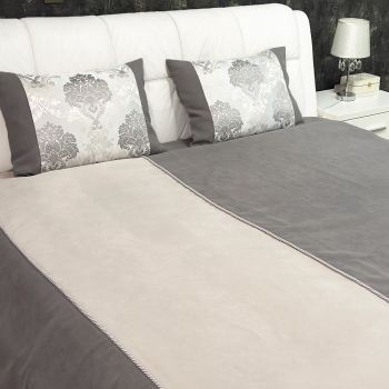 Roku darbs gultas pārklājs Luxury, 180x200 cm matracim, ar spilvendrānām|Gultas veļa|TavsSapnis
