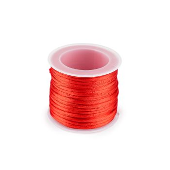 Virve satīns red, 2mm (10m)|Audumi|TavsSapnis