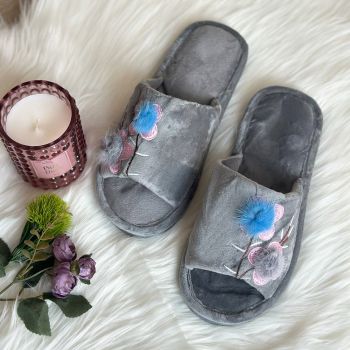 Sieviešu čības Grey, 38/39 izmērs |Mājas preces|TavsSapnis