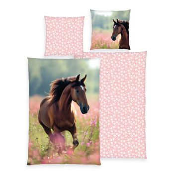 Gultas veļas komplekts Horse, 140x200, 70x90 cm|Bērnu gultas veļa|TavsSapnis
