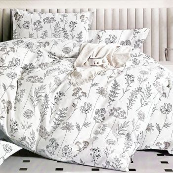 Gultas veļas komplekts White Meadow, 200x220, 70x80 cm|200 x 220 cm|TavsSapnis
