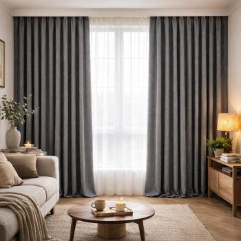 Mērāmi nakts aizkari Elegance Dimout, augstums 275 cm|Aizkari|TavsSapnis