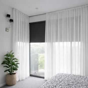 Dienas aizkars Atlas White, platums 290 cm|Aizkari|TavsSapnis