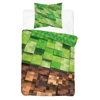 Gultas veļas komplekts Minecraft, 140x200, 70x80 cm|Bērnu|TavsSapnis