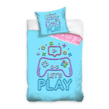 Gultas veļas komplekts Let's Play, 140x200, 60x70 cm|Bērnu gultas veļa|TavsSapnis